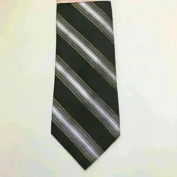 Michael Kors Navy SP Core Stripe Neck Tie - Picture 4 of 10